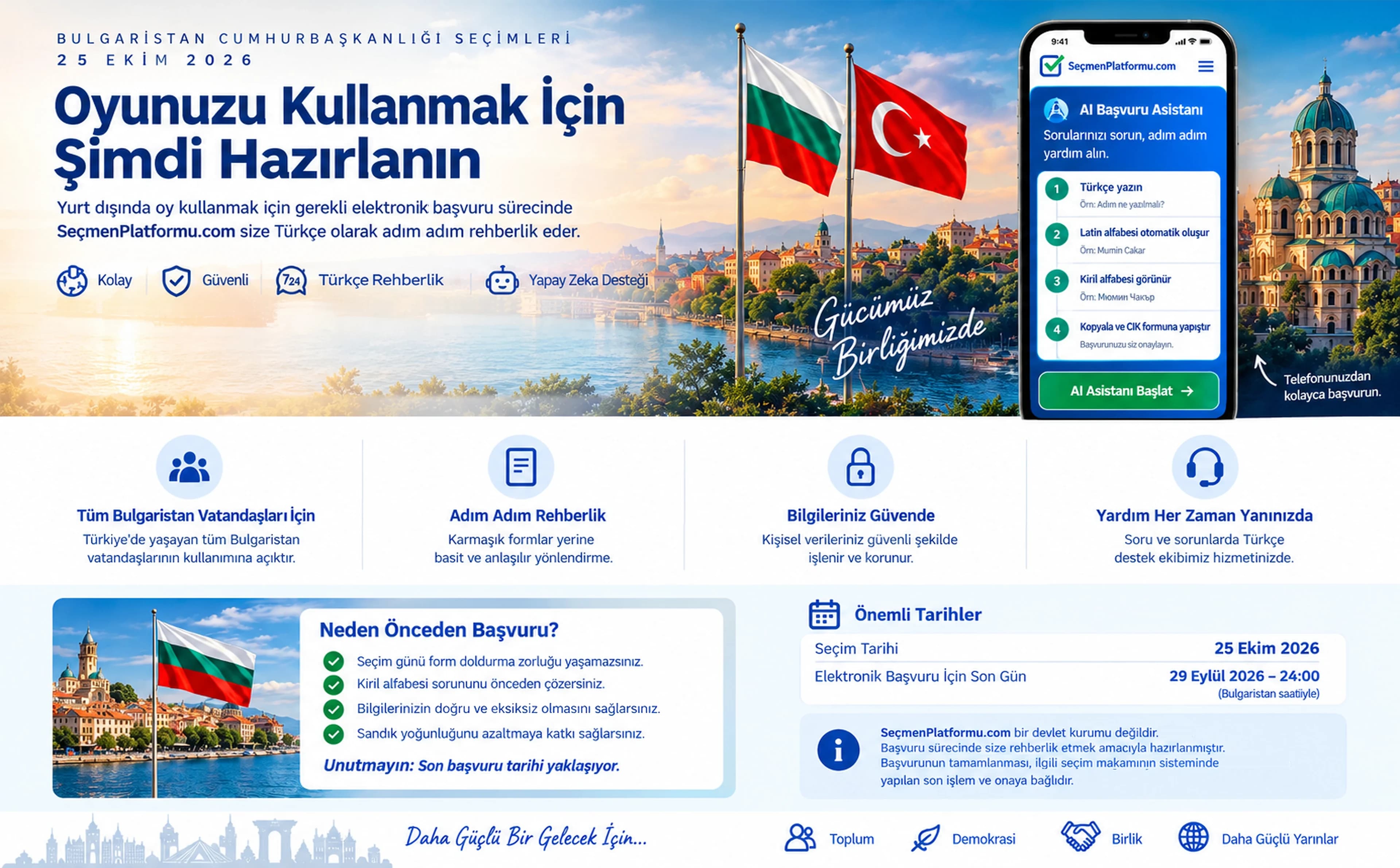 Bulgaristan Cumhurbaşkanlığı Seçimleri, 25 Ekim 2026 — Oyunuzu kullanmak için şimdi hazırlanın